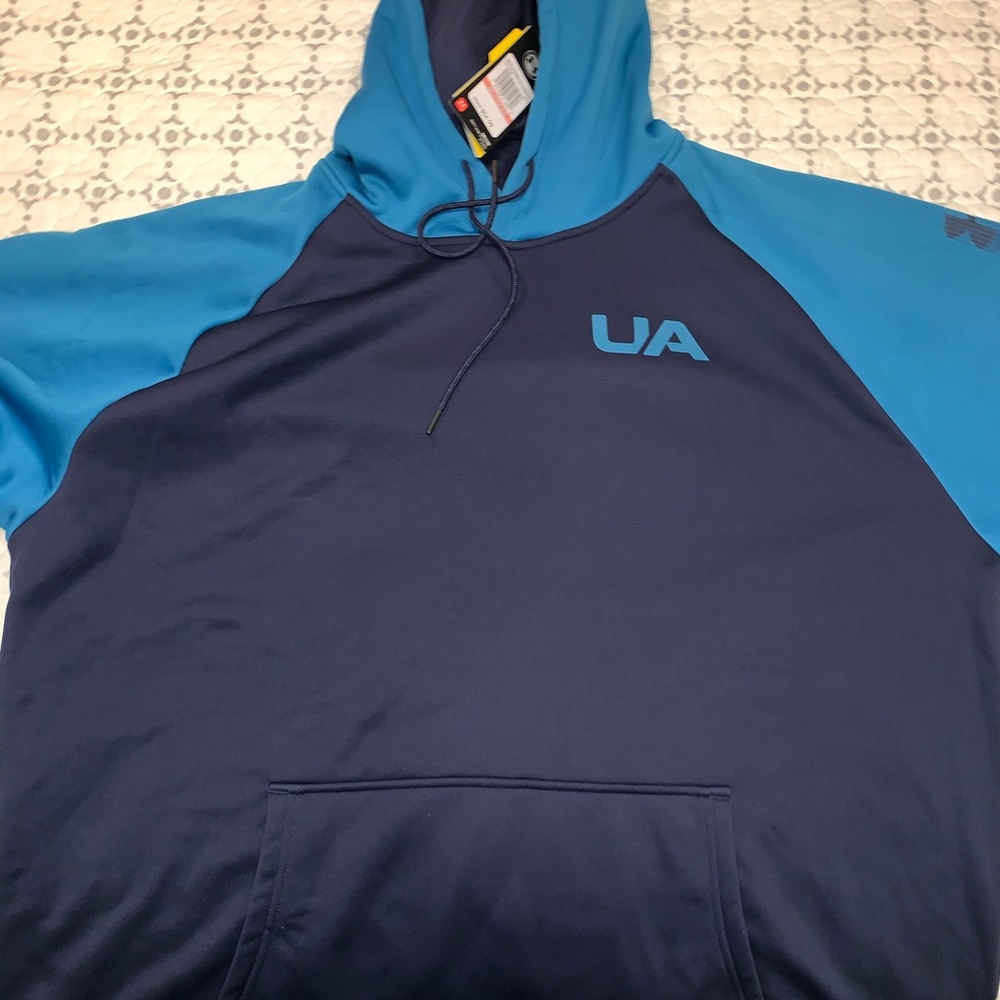 Under Armour coldgear blue hoodie.